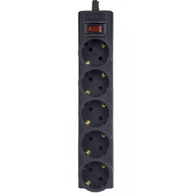 Фильтр сетевой с выкл 5 розеток 5m Perfeo POWERX PF_A4718 черный