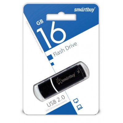 Флешка USB 16Gb SmartBuy Crown Black