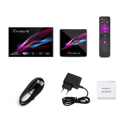 Приставка Android TV BOX X88 Pro X3 4G/64G