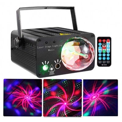 Лазерный проектор Laser Magic Ball XH-10 Bluetooth Music LED с пультом