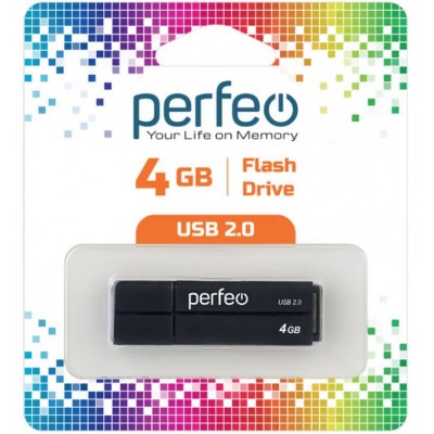 Флешка USB 4Gb Perfeo C01G2 Black