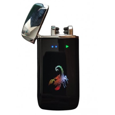 Зажигалка Usb плазменная 2 дуги Скорпион