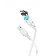 кабель для Apple Lightning USB магнитный Hoco X63 белый
