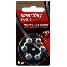 Батарейка ZA312 Smartbuy для слух аппаратов