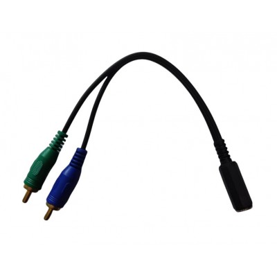 Переходник 3.5 гнездо aux - 2RCA штекер OEM