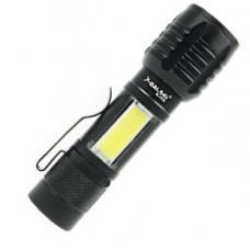 Фонарик FL-153 A3917 BL-F535 micro USB зум металл мини