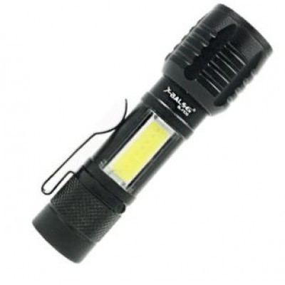 Фонарик FL-153 A3917 BL-F535 micro USB зум металл мини