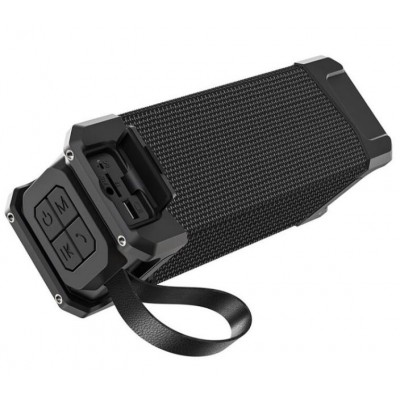 Колонка Bluetooth MP3 FM Hoco HC6 влагозащищенная IPX5 черная