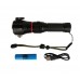 Фонарик металлический YYC-1810-P50 зум, 18650, мультифункциональный