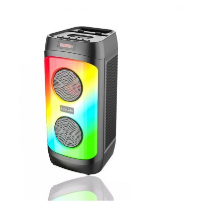 Колонка Bluetooth MP3 FM караоке с микрофоном LED ZQS4246