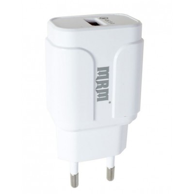 Зарядное сетевое сзу USB MRM S30 быстрое QC 3.0 белый