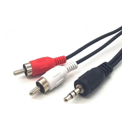 Кабель Aux 3.5 штекер - 2RCA 2m VS E020