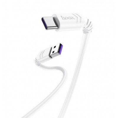 Кабель USB Type-C Hoco X62 5A белый