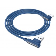 Кабель USB Type-C Borofone BX58 3A 1m угловой синий