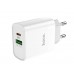 Зарядное сетевое сзу USB Hoco C80A быстрое QC 3.0 + Type-C PD белый