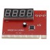 POST плата диагностики ПК RED 4 цифры 3 LED