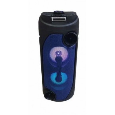 Колонка Bluetooth MP3 FM караоке с микрофоном QS-453 черная