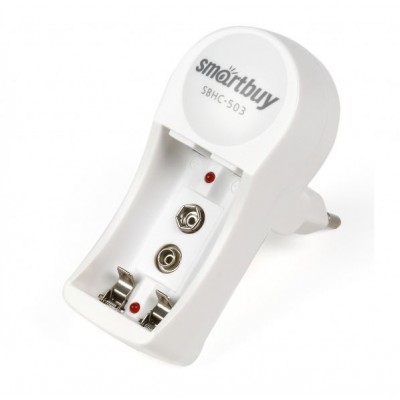 Зарядное сетевое для батарей AA/AAA x2 + крона Smartbuy SBHC-503