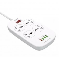 Фильтр сетевой 4 розетки СЗУ USB 4x LP4407Q 2m белый