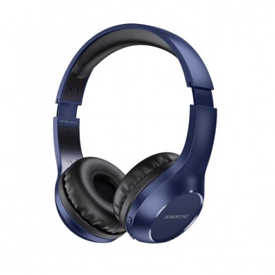 Наушники bluetooth полноразмерные BoroFone BO12 синие