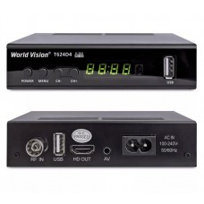 Ресивер DVB-T2/C World Vision T624D4 с кабельным тв и интернет