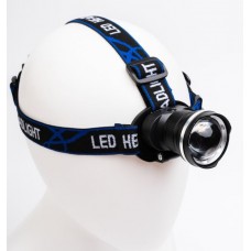 Фонарик налобный Огонь HT-235-2  Zoom, красный свет