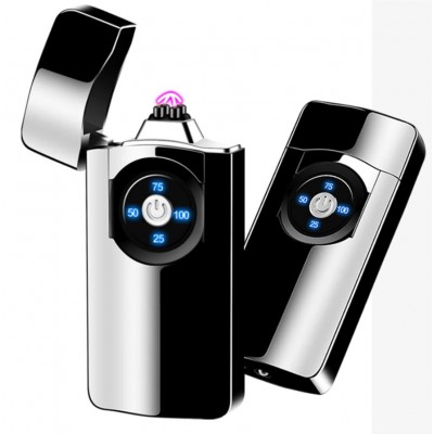 Зажигалка Usb плазменная 2 дуги Bonzon HL49-16 металл черная