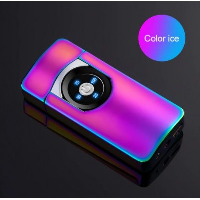 Зажигалка Usb плазменная 2 дуги Bonzon HL49-16 металл хамелеон