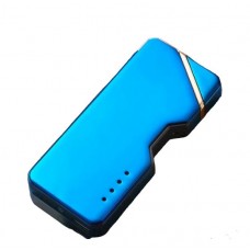 Зажигалка Usb плазменная 2 дуги световой сенсор 21-08 металл синяя