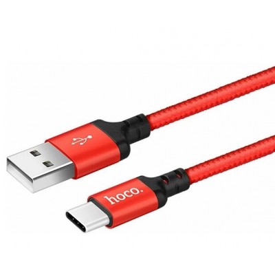 Кабель USB Type-C Hoco X14 2m красный
