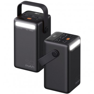 Power bank Mivo MB-500Q 50000mAh LED с быстрой зарядкой черный