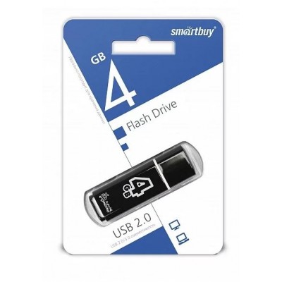 Флешка USB 4Gb Smartbuy Glossy Black