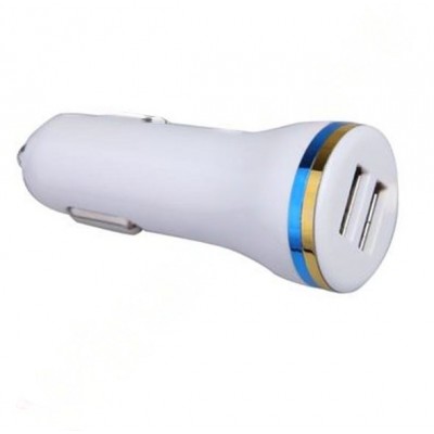 Зарядное автомобильное азу usb 2x K09 2.1A белый