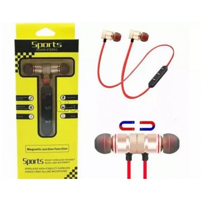 Наушники bluetooth Sports желтая коробка MR23 C2306 gold