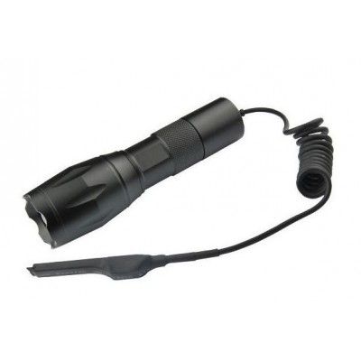Фонарик тактический BL-1831-Q1831-T6 AZ-65 18650, крепление и выносная кнопка