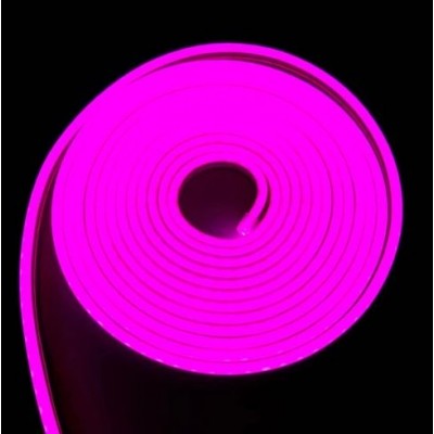 Лента LED Neon фиолетовый узкая 5m 12v с блоком питания