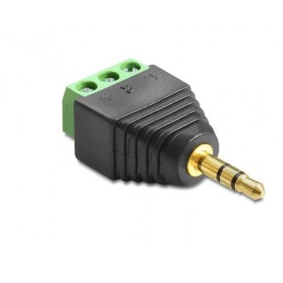 Разъем штекер 3.5 джек / jack (3 pin) с клеммами под винт