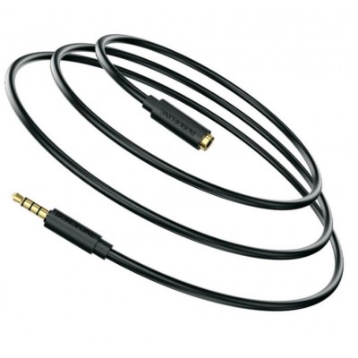 Кабель Aux 3.5 удлинитель Borofone BL12 4pin 1m черный