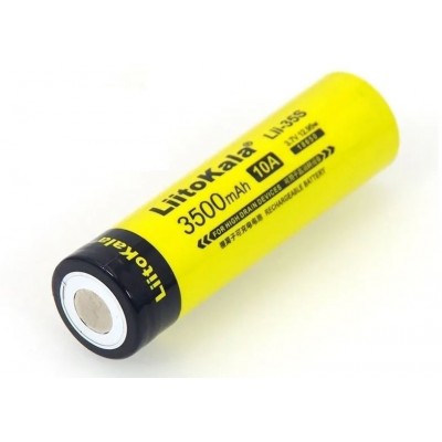 Батарея 18650 LiitoKala Lii-35s 3500mA 10a -real 3200 mAh