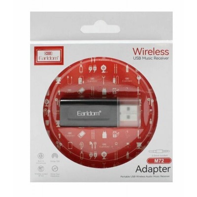 Адаптер Bluetooth аудио приемник Dongle (эмулятор флешки MP3) Earldom M72