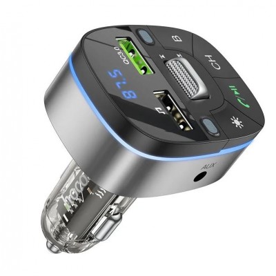 FM модулятор с быстрой зарядкой USB TF Bluetooth + приемник AUX Hoco E71