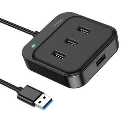 Хаб USB 4 порт Hoco HB31 черный