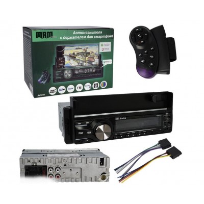 Автомагнитола MRM A2949 AV3080 60Wx4/QC3.0/7color/BT/пульт с держателем смартфона