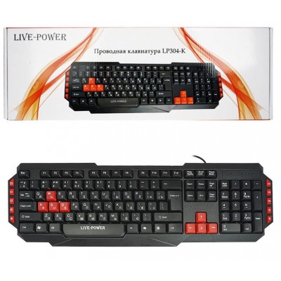 Клавиатура USB игровая Live-Power LP304-K