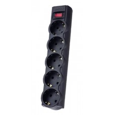 Фильтр сетевой с выкл 5 розеток 3m Perfeo POWERX PF_A4716 черный
